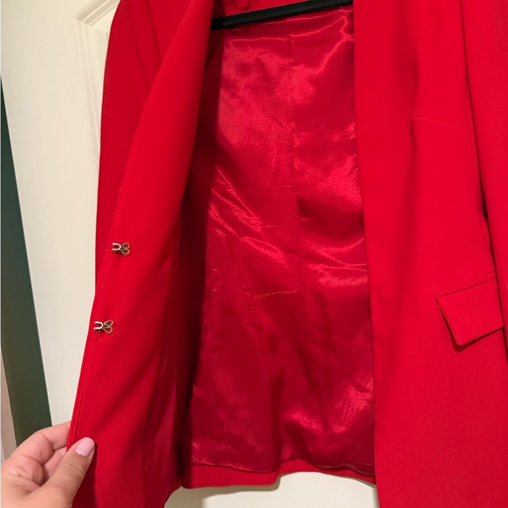 Zara Basic Bold Red jacket - Picture 3 of 6